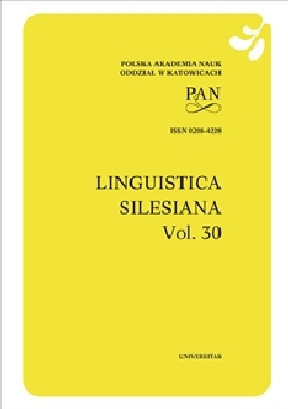 Linguistica Silesiana, vol. 30