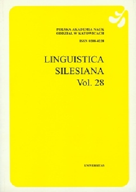 Linguistica Silesiana, vol. 28