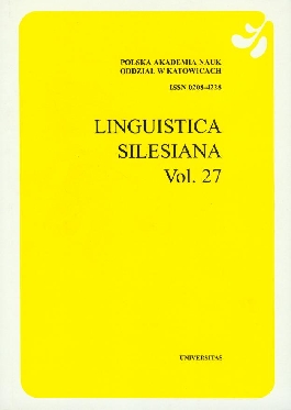 Linguistica silesiana, vol. 27